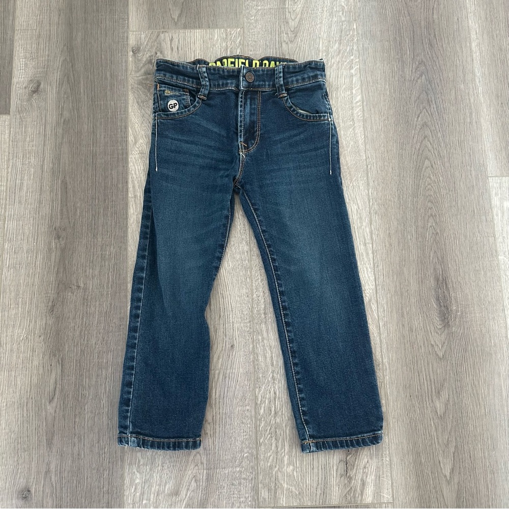 3/20$ Garfield toddler blue jeans size 4T